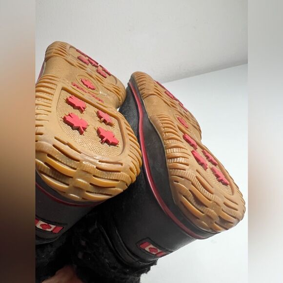 Pajar Women's Boots Black Leather Insulated Waterproof Winter Bootie US 7 - Picture 5 of 10